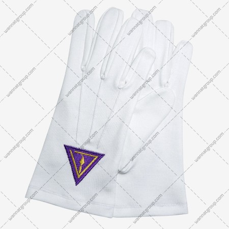 Masonic Royal & Select Master Cotton Gloves