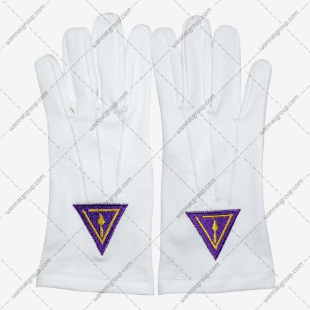 Masonic Royal & Select Master Cotton Gloves