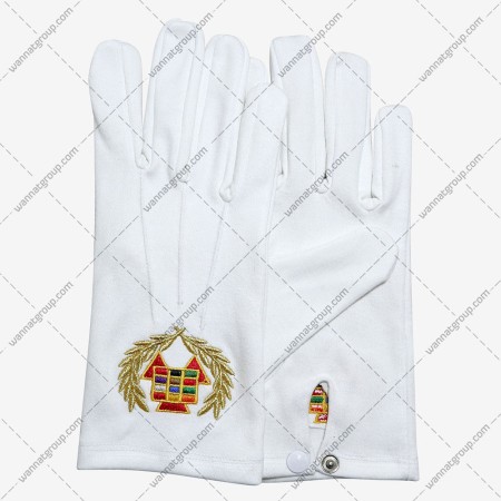 Masonic Royal Arch Grand High Priest Cotton Gloves