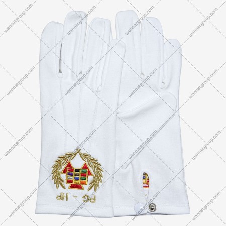 Royal Arch Past Grand High Priest Cotton Gloves